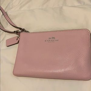 Pink Coach Wristlet